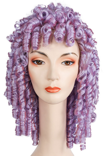 Women's Wig Spring Curl Long Lavender Kaf5