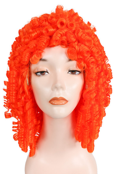 Women's Wig Spring Curl Long Orange Kaf18