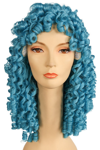 Women's Wig Spring Curl Long Sky Blue/Light Turquoise Kaf3