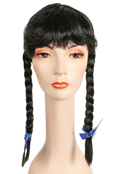 Women's Wig Braided With Bangs Special Bargain Dark Brown