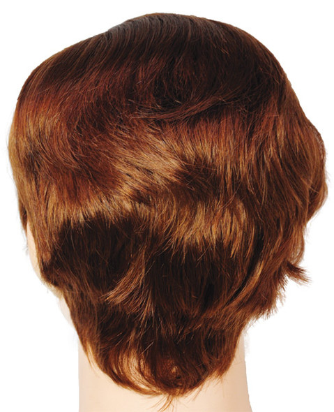 Men's Wig Side Part Medium Brown/Red 30