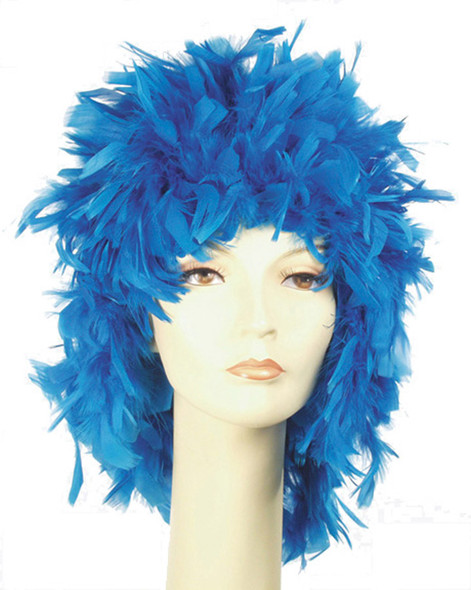 Women's Wig Feather Light Blue