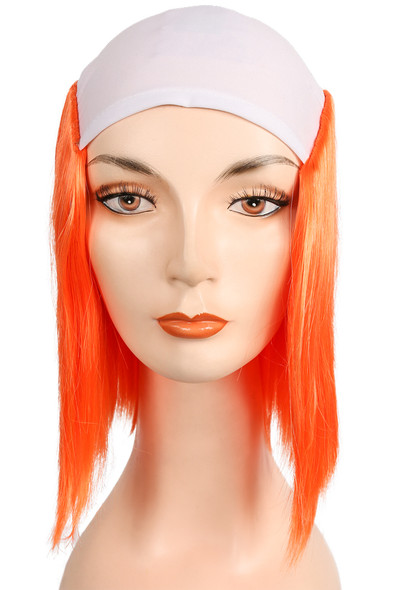 Women's Wig Clown Bald Straight Orange