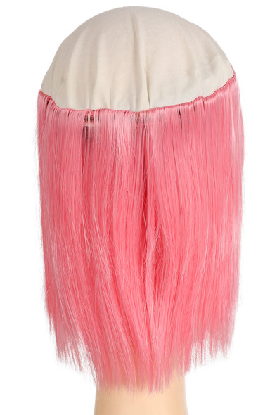 Women's Wig Clown Bald Straight Pink