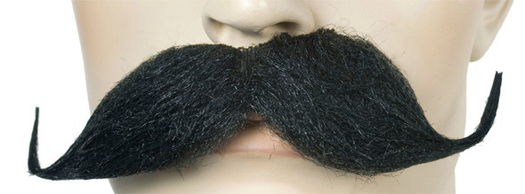 Men's Mustache Handle Bar White Ab901