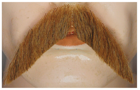 Men's Mustache M2 Human Hair White