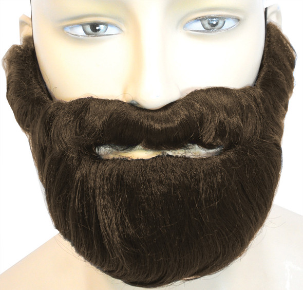 Men's Wig Biblical Beard Discount Dark Brown