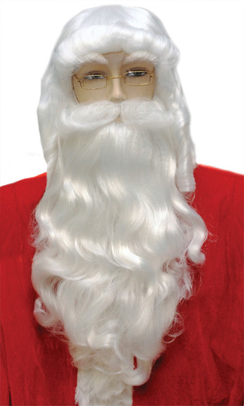 Men's Wig Santa Set BY168 White