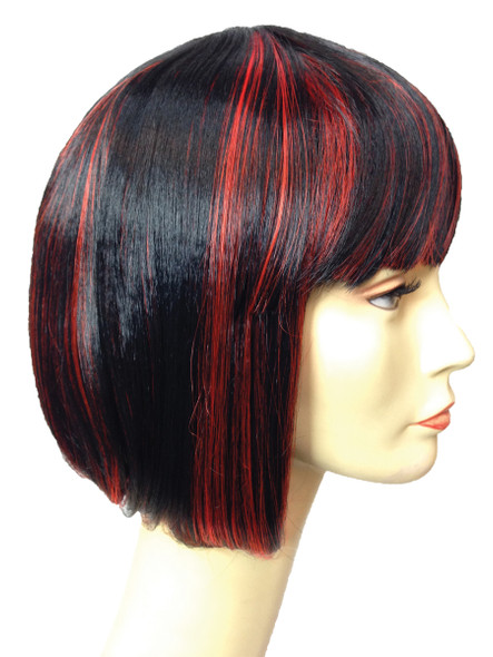 Women's Wig China Doll Bargain Black/Red