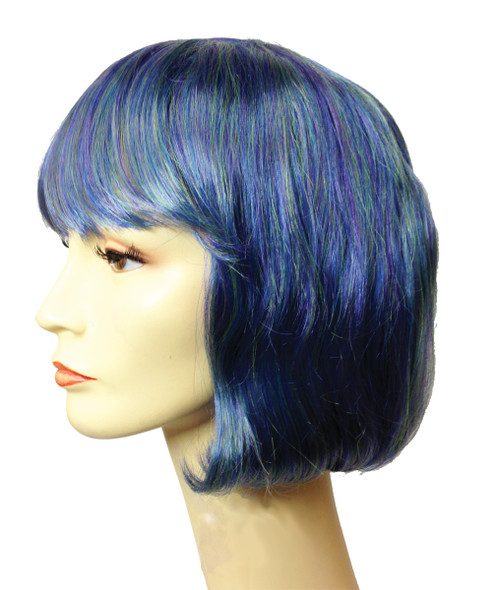 Women's Wig China Doll Bargain D Purple/Blue/Green