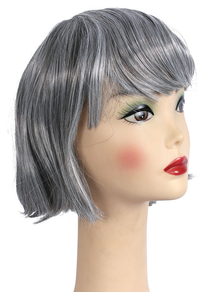 Women's Wig China Doll Bargain Dark Brown/Gray 51