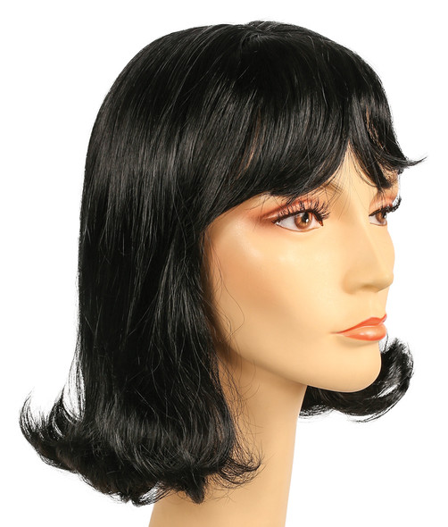 Women's Wig Pageboy Banged Prom 1 Black