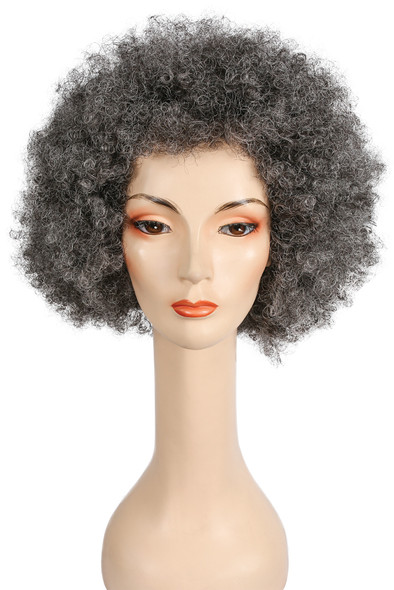 Women's Wig Afro Discount Medium Brown/Gray 44