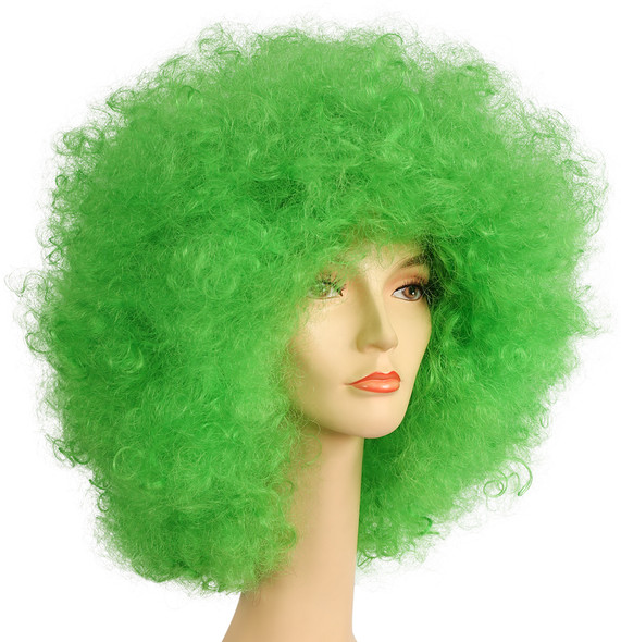 Women's Wig Afro Super Deluxe Green