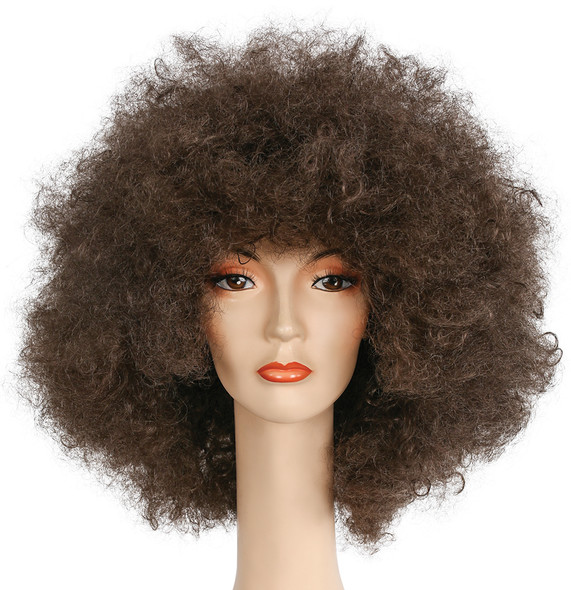 Women's Wig Afro Super Deluxe Light Chestnut Brown 8