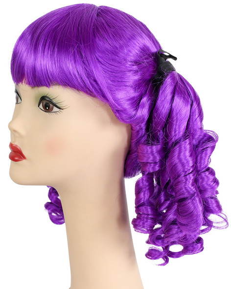Women's Wig Little Women's 2 Bright Dark Purple Ne5
