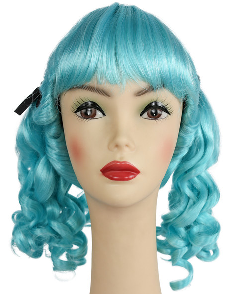 Women's Wig Little Women's 2 Sky Blue/Light Turquoise Kaf3