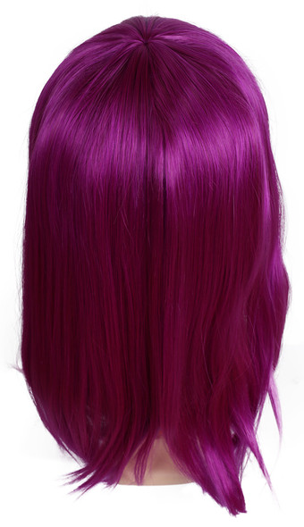 Women's Wig Cleo New Round Dark Purple