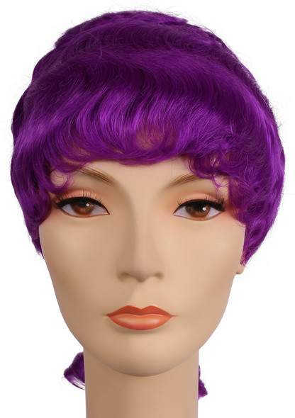 Women's Wig Colonial Lady Bright Dark Purple