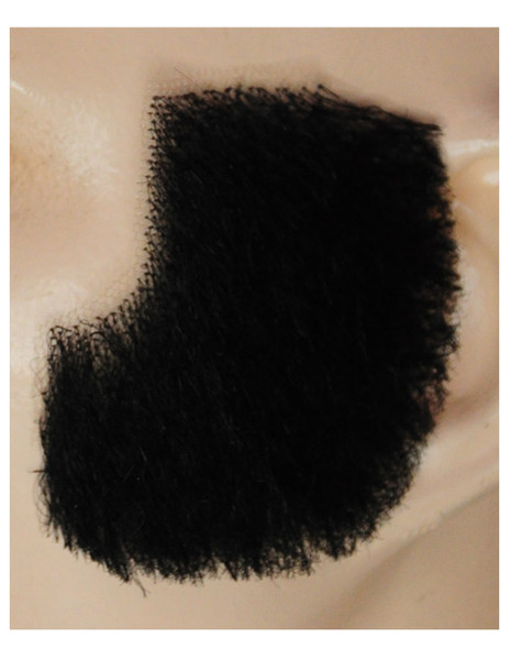 Men's Wig Muttonchop M22 Human Hair Black