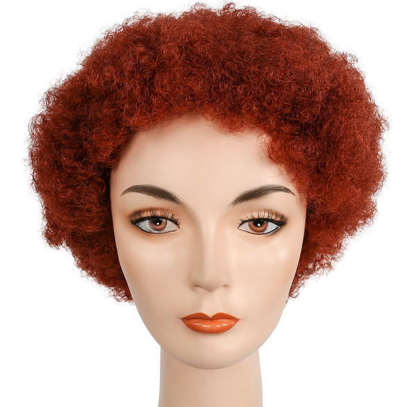 Women's Wig Afro Medium Dark Auburn 350
