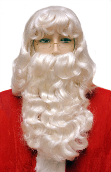 Men's Wig Santa Set 002 Super Deluxe White