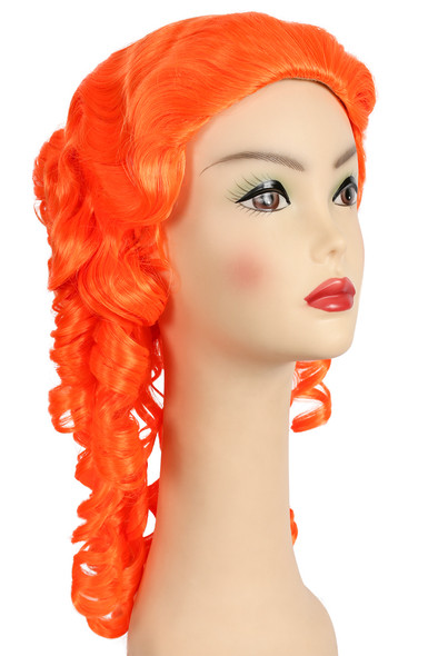 Women's Wig Clown Southern Belle Orange Ka