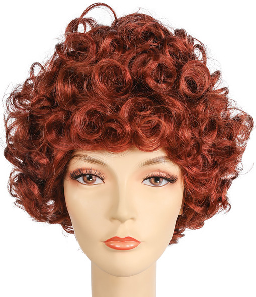 Women's Wig Beehive Teased-Up Bright Flame Red