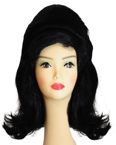 Women's Wig Beehive Pageboy X-Large Black