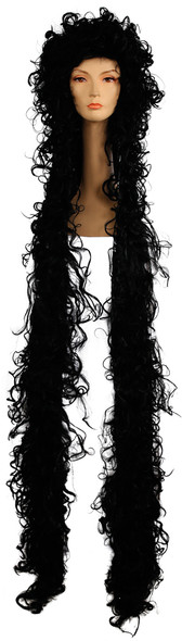 Women's Wig Godiva/Rapunzel 6 Feet Black
