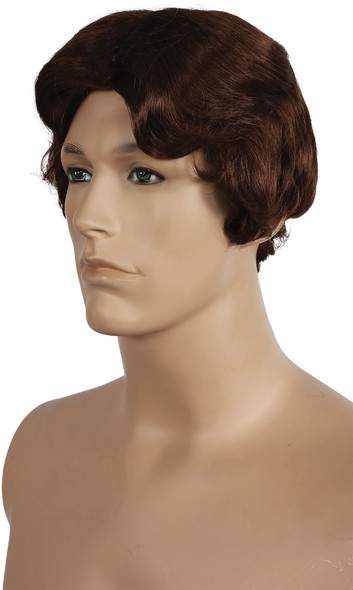 Men's Wig 1920's Medium Brown/Red 30