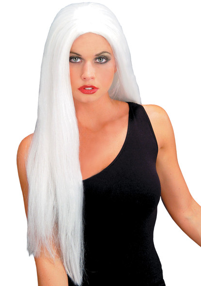 Women's Wig 24" Straight White