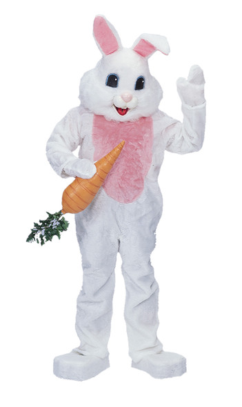 Men's Premium White Rabbit Mascot Adult Costume