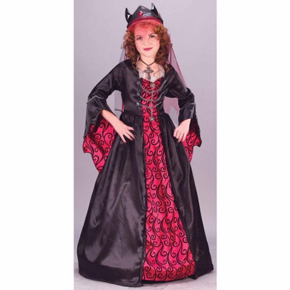 Girl's Bride Of Satan Child Costume