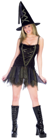 Women's Sexy Flirty Witch Adult Costume