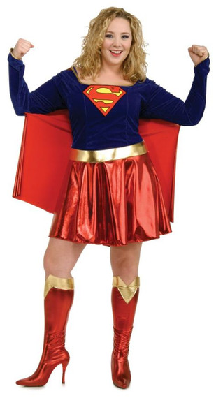 Women's Deluxe Supergirl Adult Costume