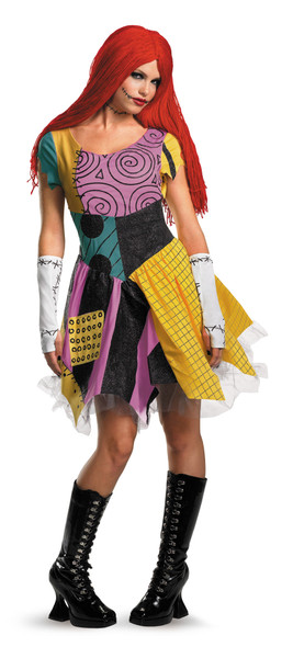 Women's Sassy Sally Deluxe-Nightmare Before Christmas Adult Costume