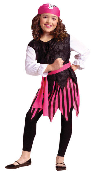 Girl's Caribbean Pirate Girl Child Costume