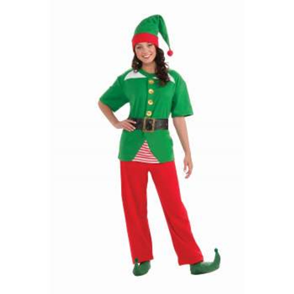 Women's Jolly Elf Adult Costume