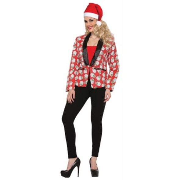 Women's Santa Blazer Adult Costume
