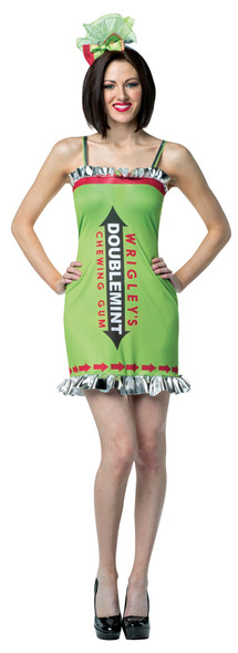 Women's Wrigley's Gum Double Mint Dress Adult Costume