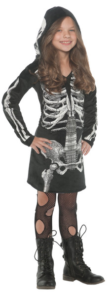 Girl's Bones Dress Child Costume