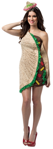 Women's Taco Foodie Dress Adult Costume