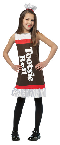 Girl's Tootsie Roll Tank Dress Child Costume