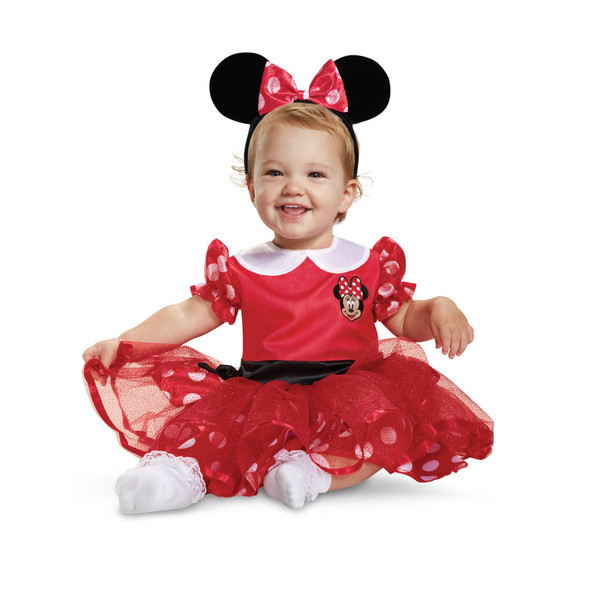 Infant Red Minnie Mouse Baby Costume