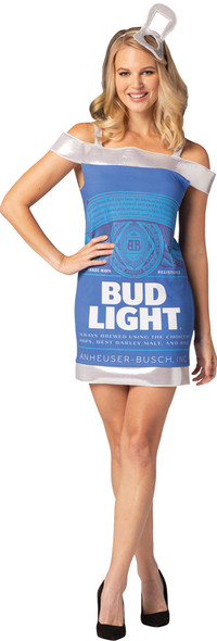 Women's Bud Light Can Dress Adult Costume