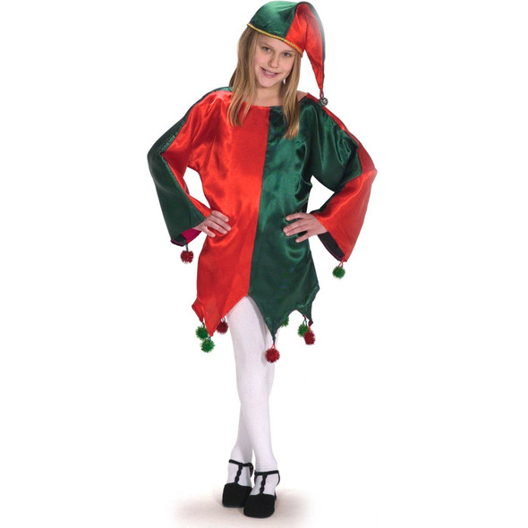 Girl's Elf Satin Child Costume