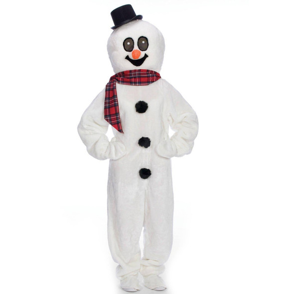 Men's Snowman Large Head With Hat Adult Costume