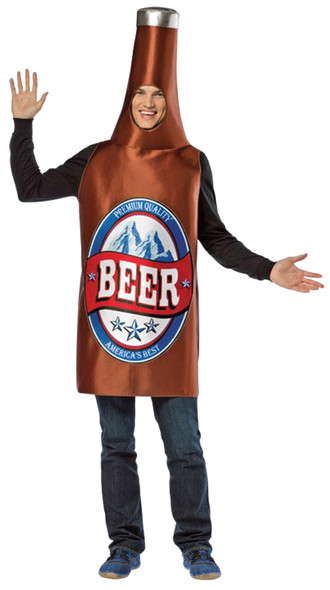 Men's Beer Bottle Adult Costume