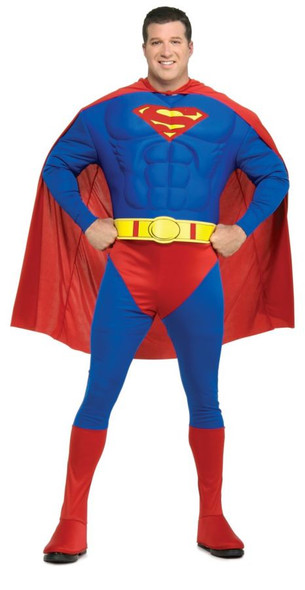 Men's Deluxe Muscle Chest Superman Adult Costume